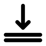 Align Text Bottom SVG Icon